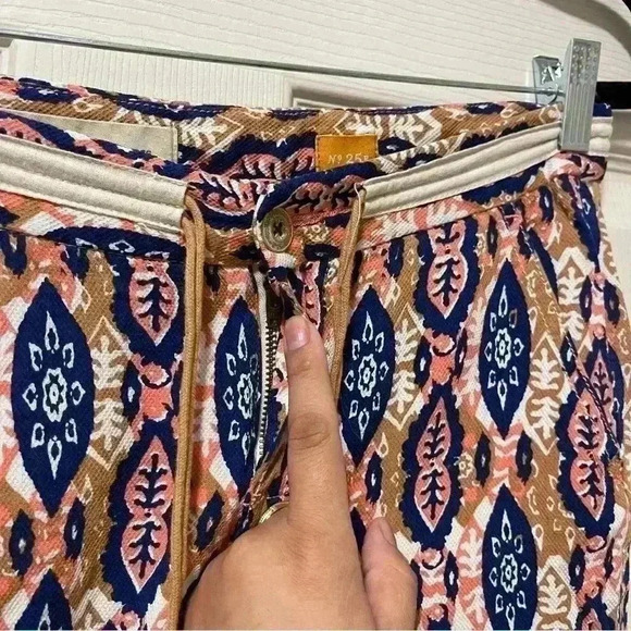 Anthropologie Pilcro And The Letterpress Paz Ikat Joggers Pants Boho Size 25P - Picture 3 of 8
